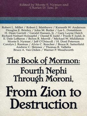 cover image of Fourth Nephi through Moroni
